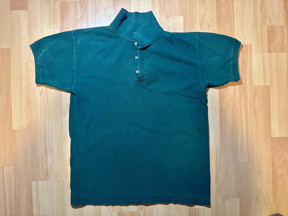 Gildan Polo Shirt Mens Medium Green Ultra Cotton Collared Short Sleeve Casual